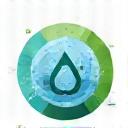 Water recycling icon